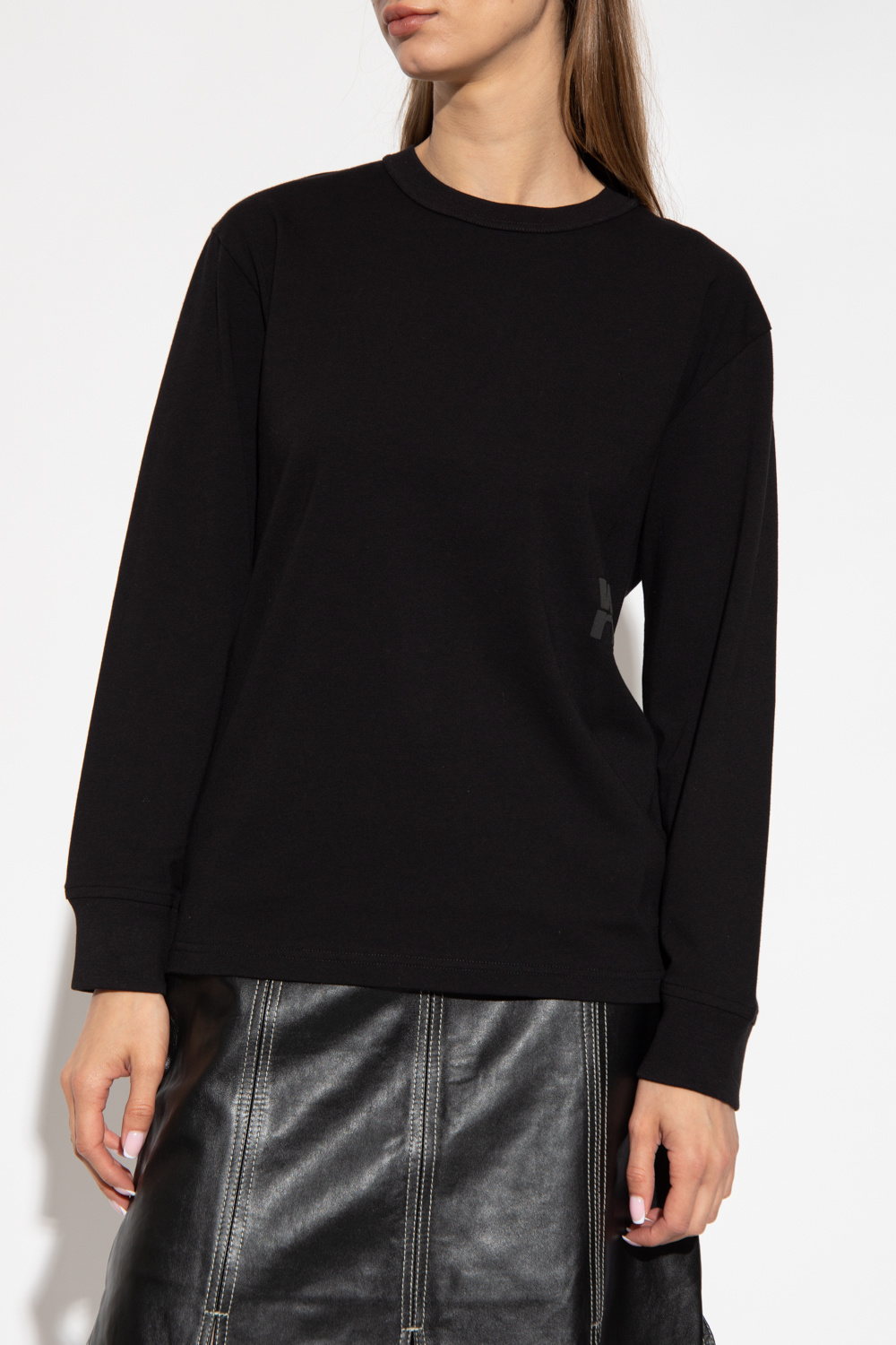 alexander wang ロンT xs t alexander wang XS Striped Linen Long Sleeve Tee T-shirt